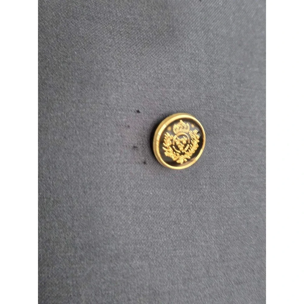 Baumler Wool Men's Blazer Size 45 L Black Double Breasted Classic‎ Vintage
